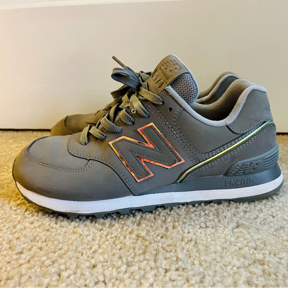 New Balance gray 574 women’s tennis shoes